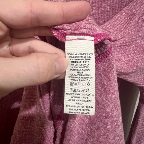 Free People We The Free Womens Londontown Thermal in Pink, Size Small - Picture 6 of 8